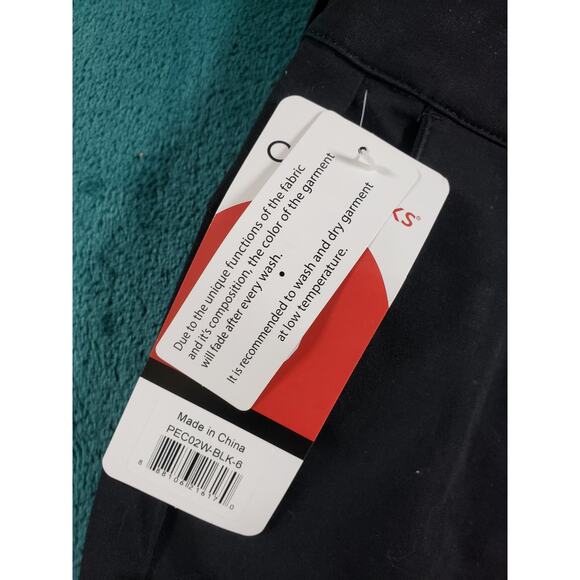 Chef Works Pants Size 6 Womens Black Stretch Chino Khaki Work Straight NWT - Picture 3 of 14